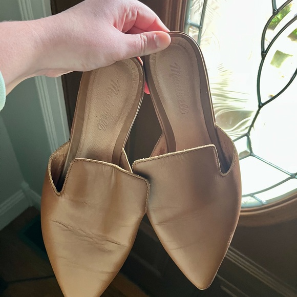 Madewell Shoes - Madewell Tan Leather Pointed-Toe Sandals Size 9.5